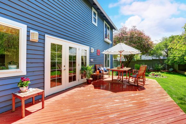 Blue Siding Installation in Bismarck
